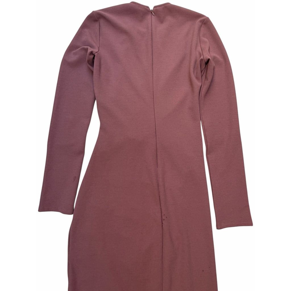 Zara Women's Mauve Ruched Drawstring Maxi Dress Small - product photo 5