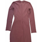 Zara Women's Mauve Ruched Drawstring Maxi Dress Small - product photo 5