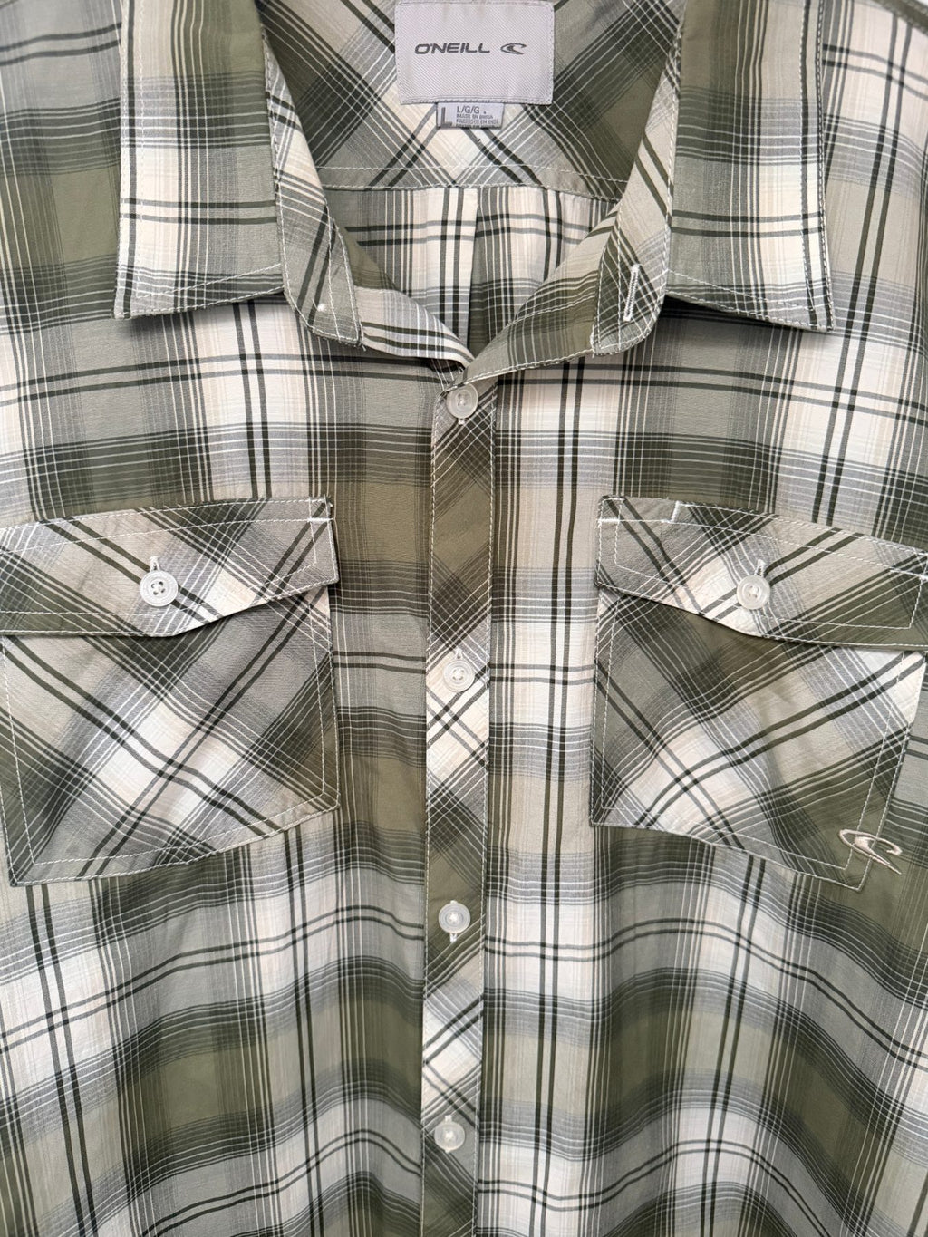 O'Neill Men's Green First In-Last Out Button-Up — view 4