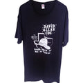 Fruit of the Loom Men's Black David Allan Coe The Mysterious Rhinestone Cowboy Damn Near As Big As Texas T-Shirt — front view
