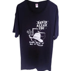Fruit of the Loom Men's Black David Allan Coe The Mysterious Rhinestone Cowboy Damn Near As Big As Texas T-Shirt — front view