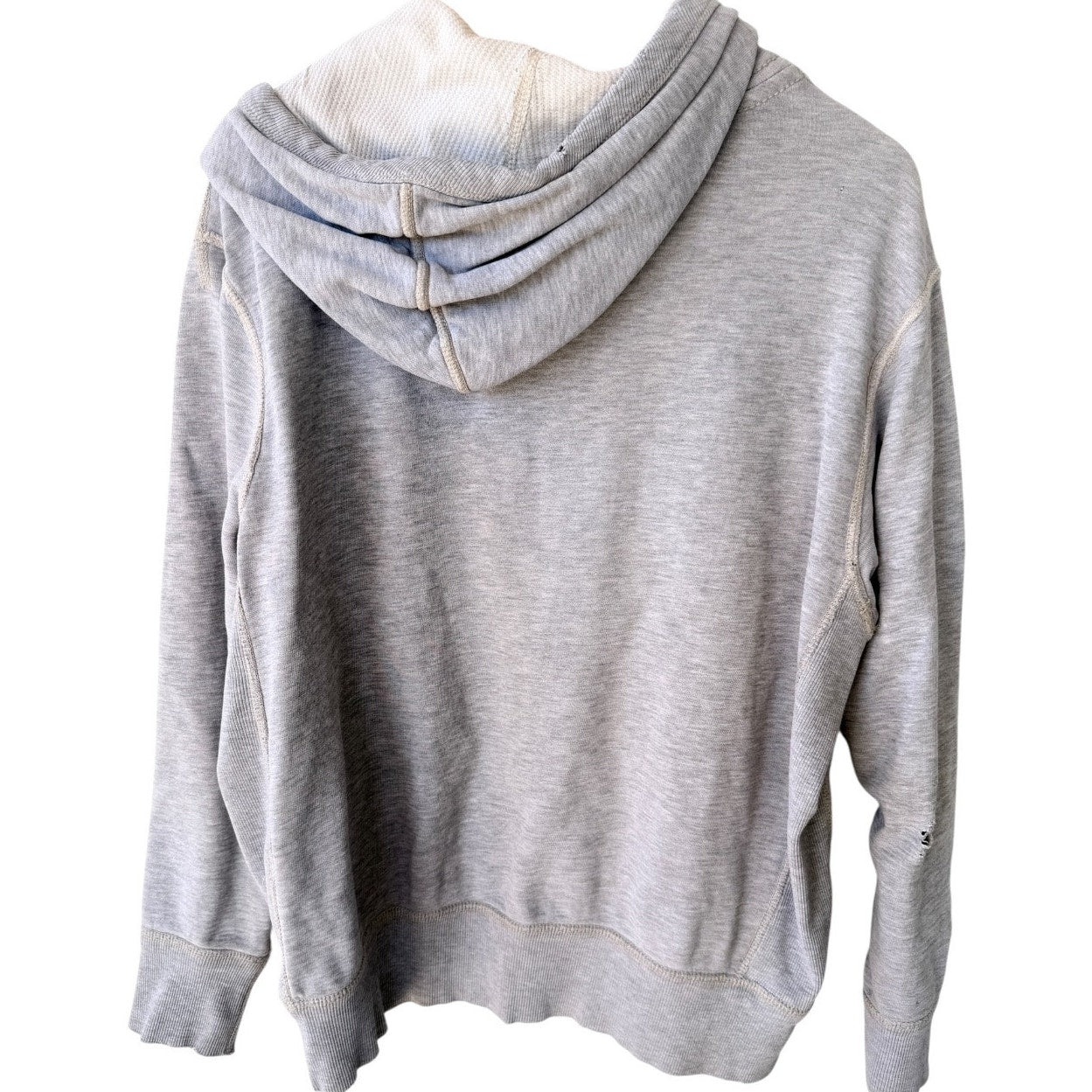 American Eagle Hoodie Mens Medium Gray Logo Pullover Casual Sweatshirt