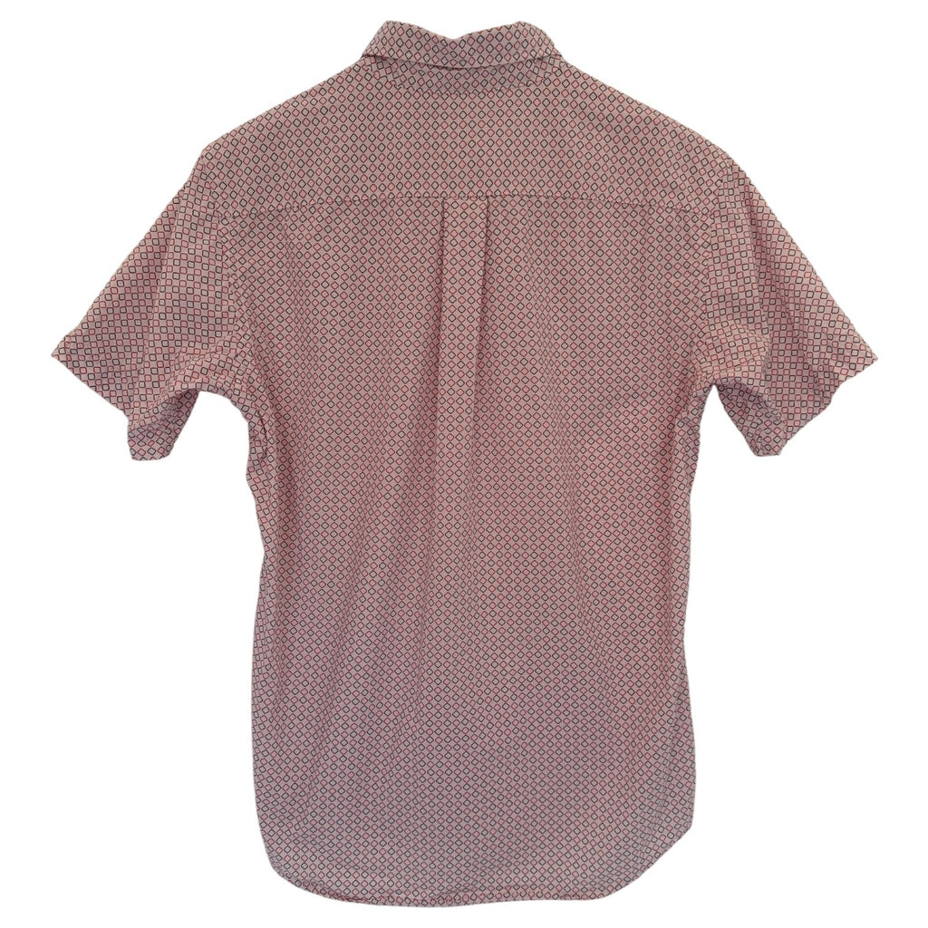 Uniqlo Short Sleeve Button Up Shirt Mens Medium Red Pattern Casual