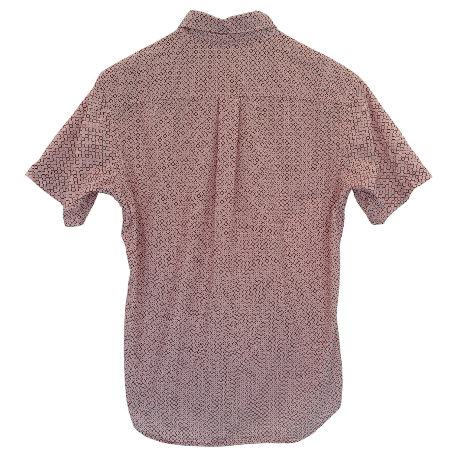 Uniqlo Short Sleeve Button Up Shirt Mens Medium Red Pattern Casual