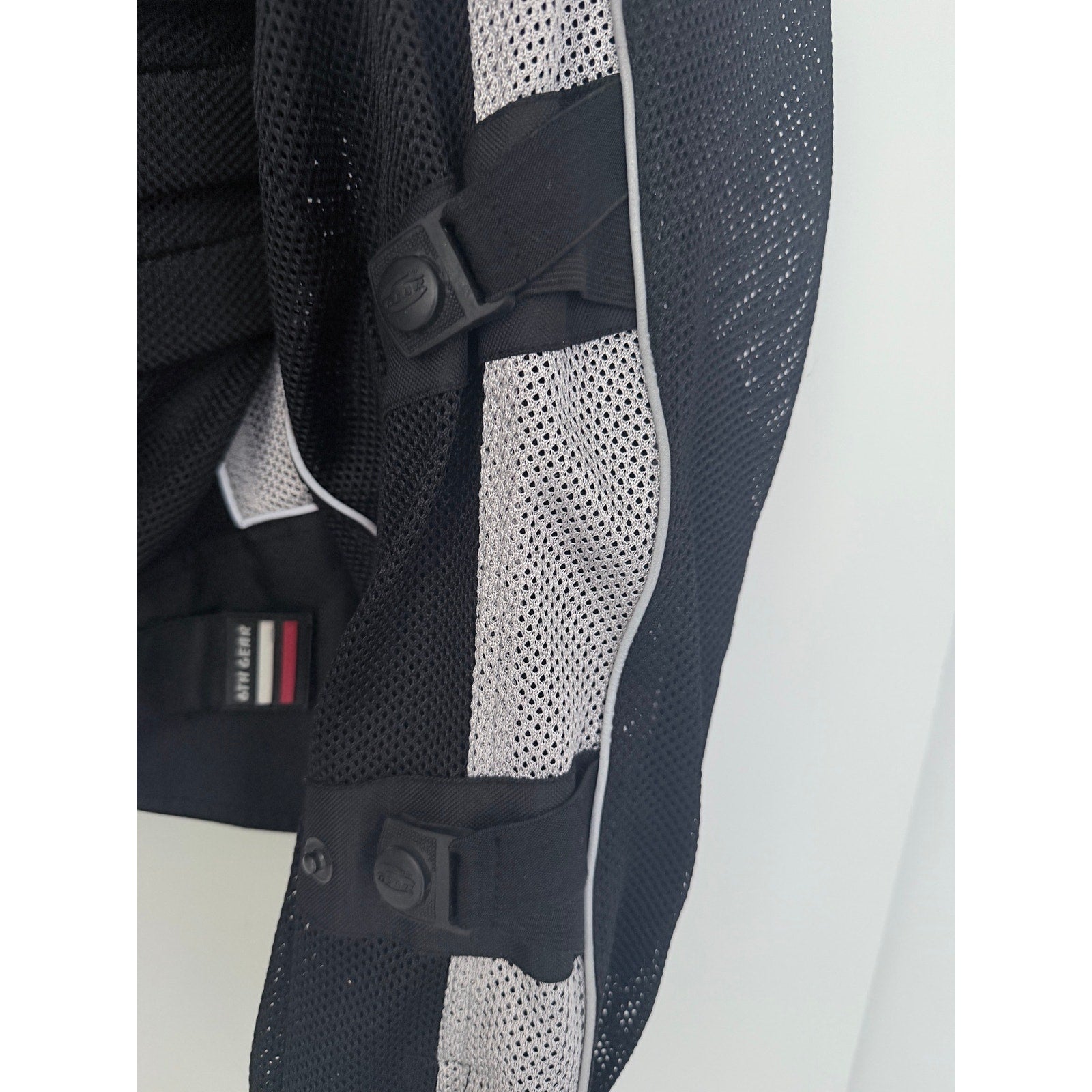 ProStreet Mens 3XL Motorcycle Jacket Black White Mesh CE Armor Riding Coat 52