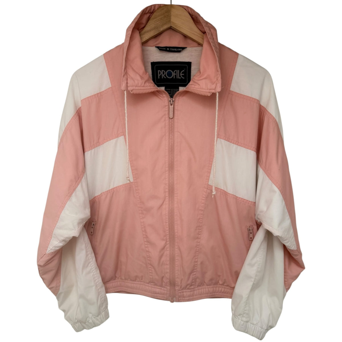 Profile Women's Pink Colorblock Fleece Jacket — front view