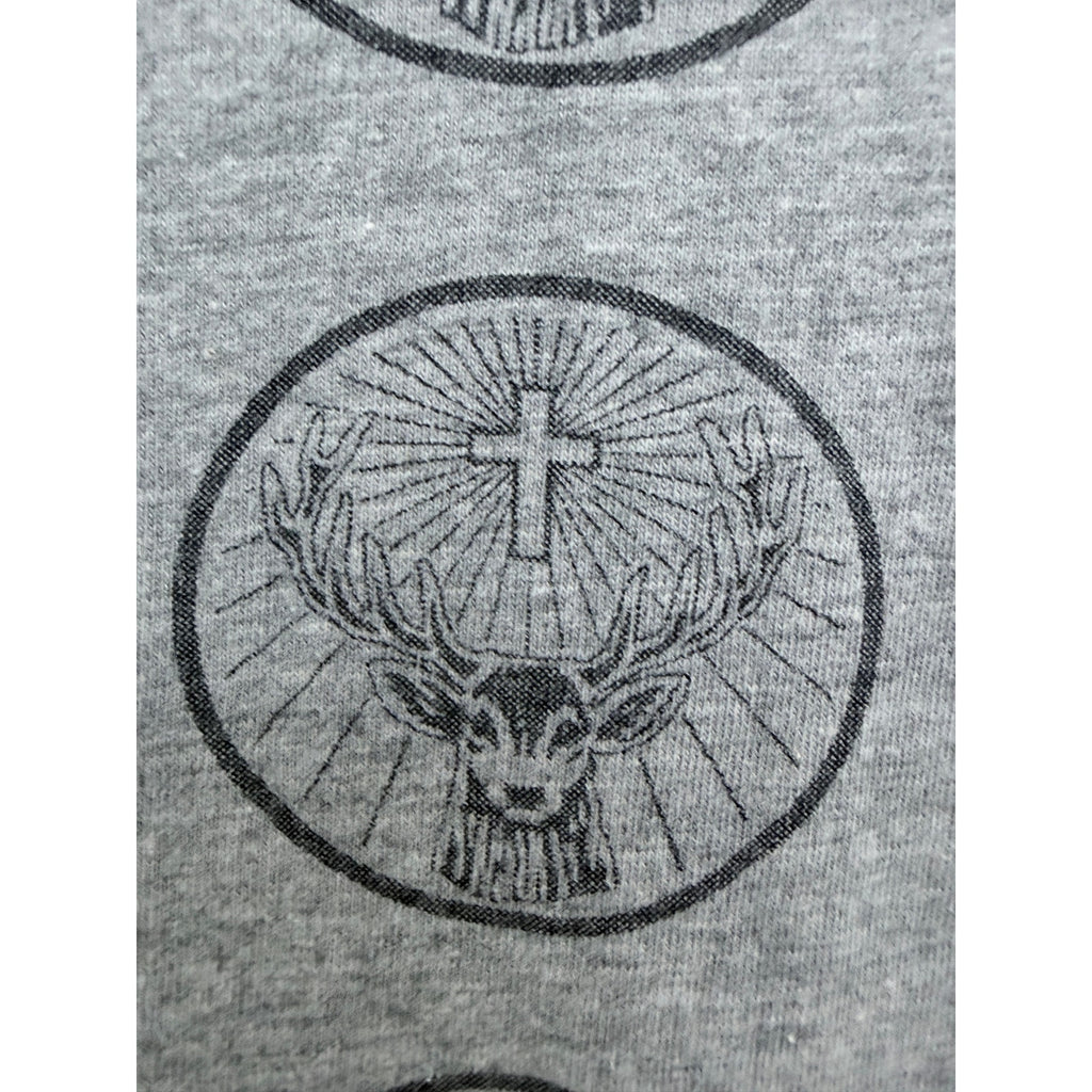 Jagermeister Graphic T Shirt Womens M L Gray Embroidered Logo Tee