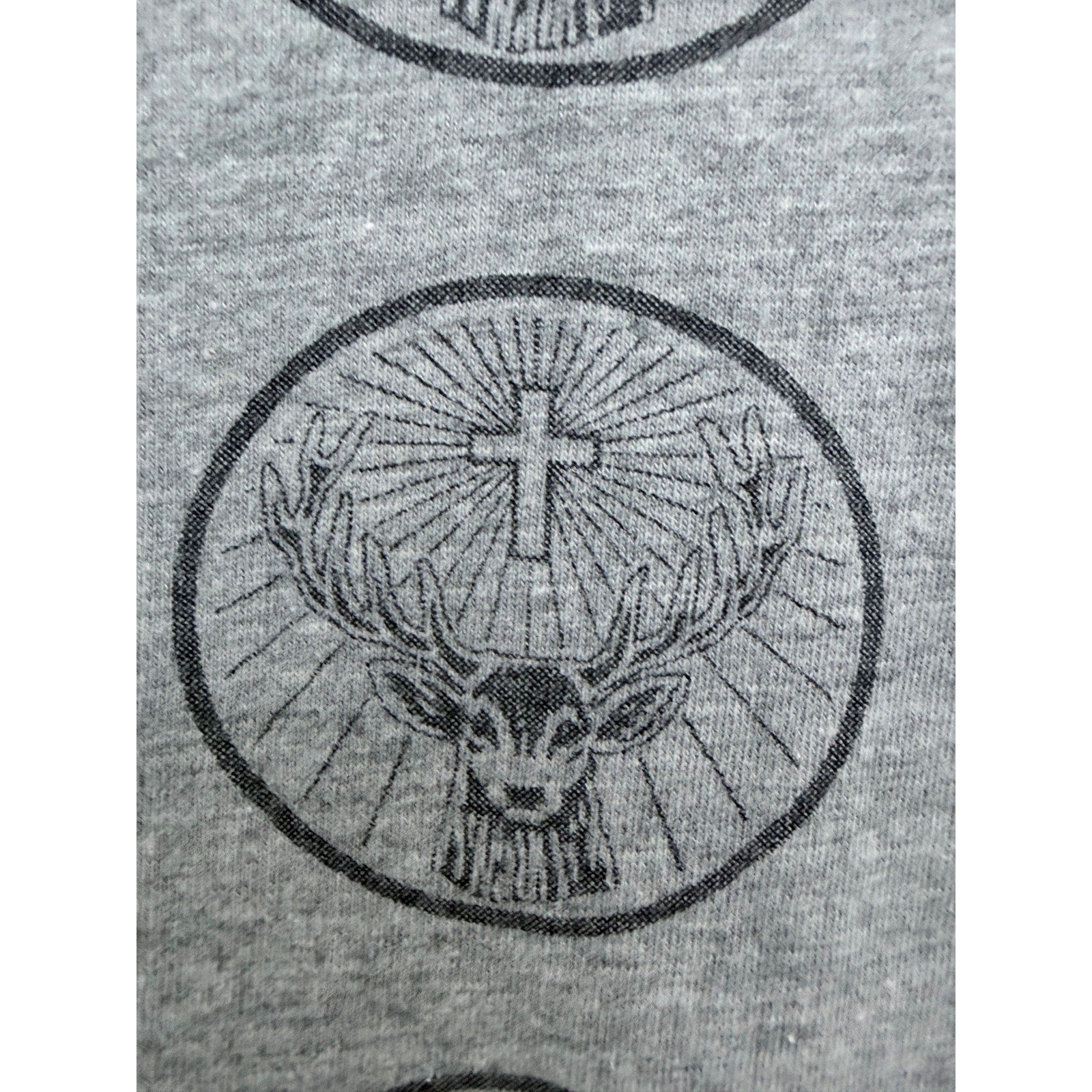 Jagermeister Graphic T Shirt Womens M L Gray Embroidered Logo Tee