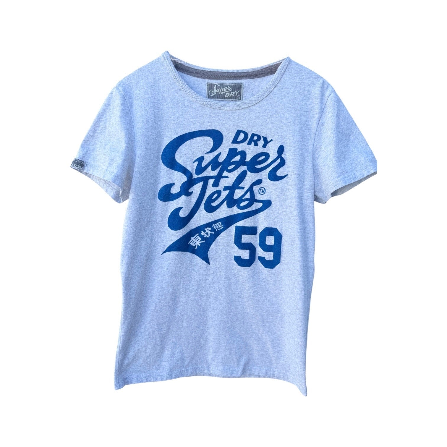 Superdry Tokyo Script T Shirt Womens Medium White Graphic Logo Tee