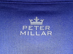 Peter Millar Men's Blue Denver Broncos Quarter-Zip Half-Zip Mock Neck Sweatshirt — view 4