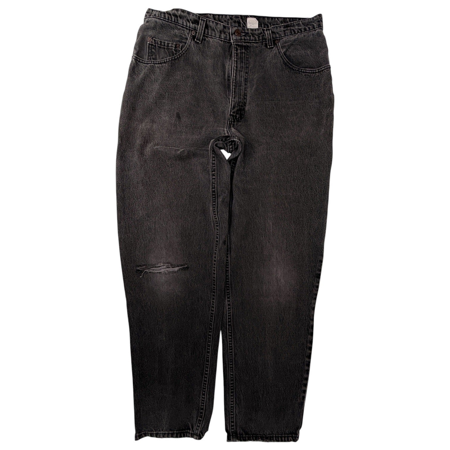 Levis 560 Loose Fit Jeans Mens 38x32 Black Wash Tapered Leg Denim