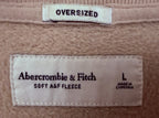 Abercrombie & Fitch Men's Brown Soft A&F Fleece Sweatshirt — brand label