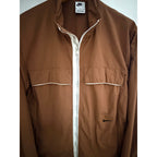 Nike Womens Small Brown Windbreaker Jacket Mesh Lined Full Zip SP220010SIV - product photo 4
