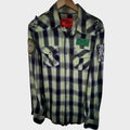 Rolling Paper Co Plaid Snap Shirt Mens XXL