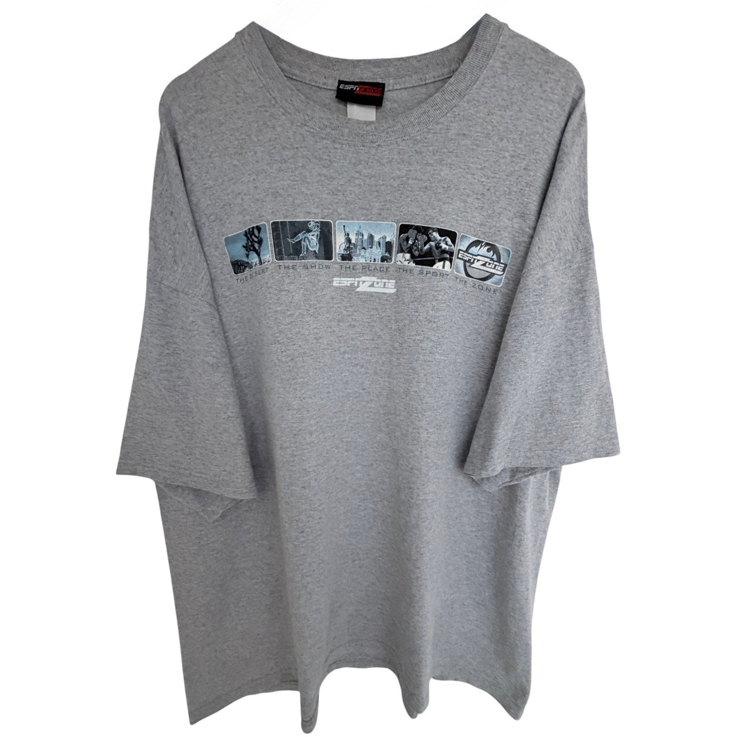 ESPN Zone Las Vegas T Shirt Mens 2XL Gray Graphic Tourist Sports Casino Tee