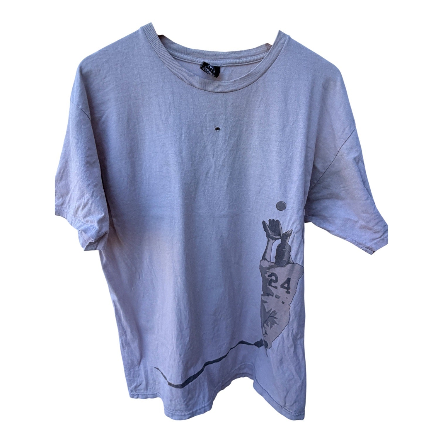 Upper Playground Light Blue Graphic Short Sleeve T-Shirt Large
