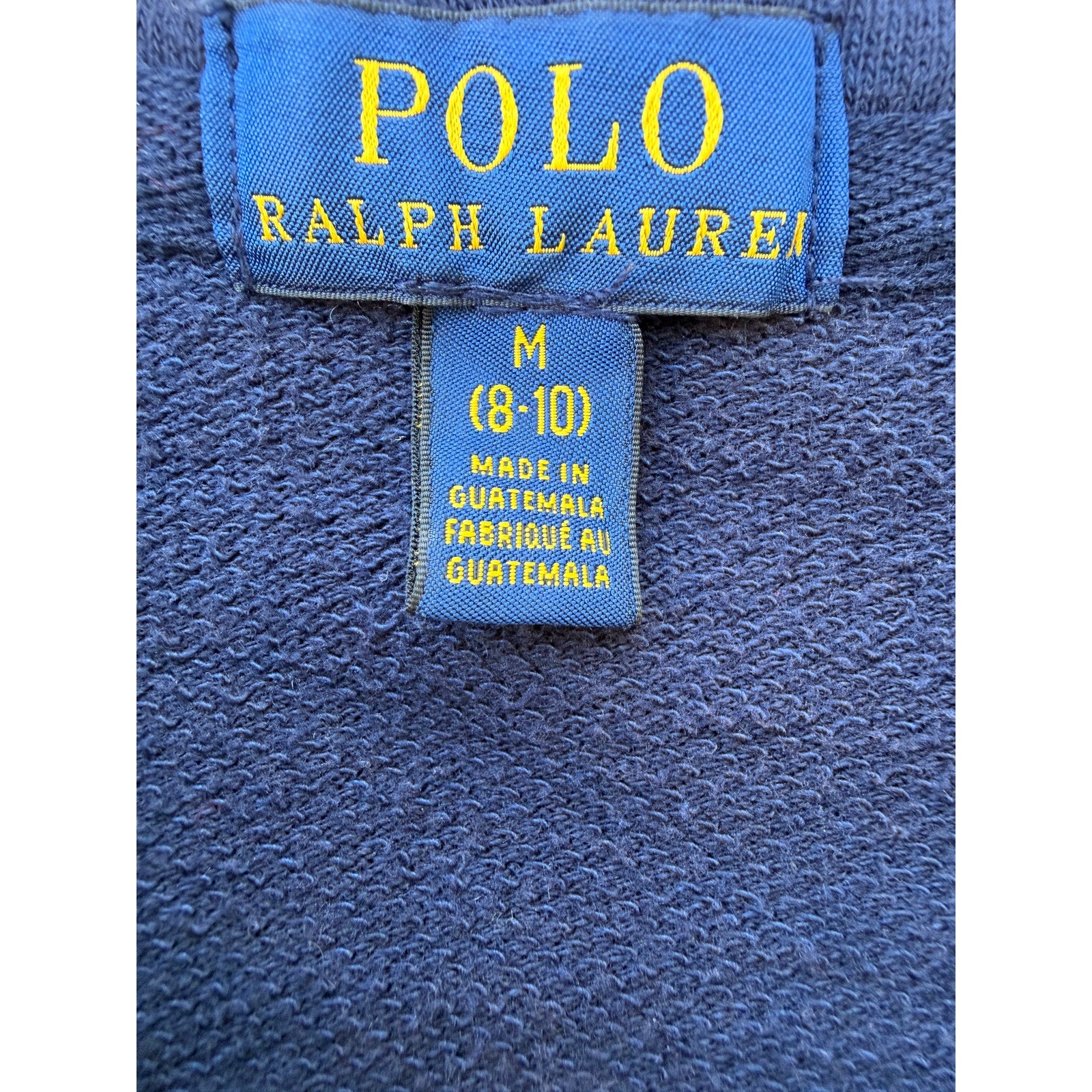 Girls Polo Ralph Lauren zip-up hoodie in size Medium (8-10).