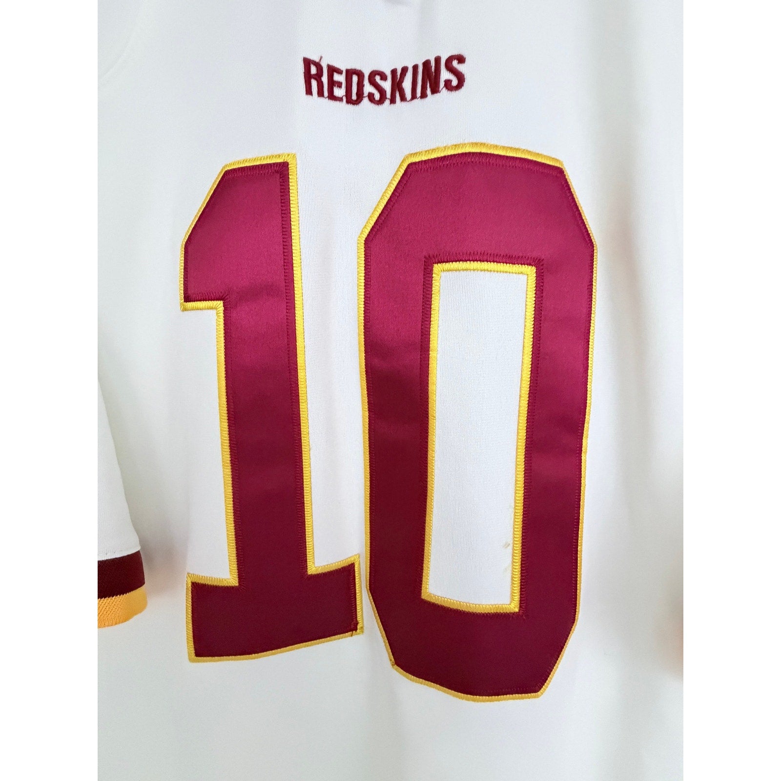 Nike Washington Commanders Robert Griffin III 10 NFL Field Jersey Mens XL White