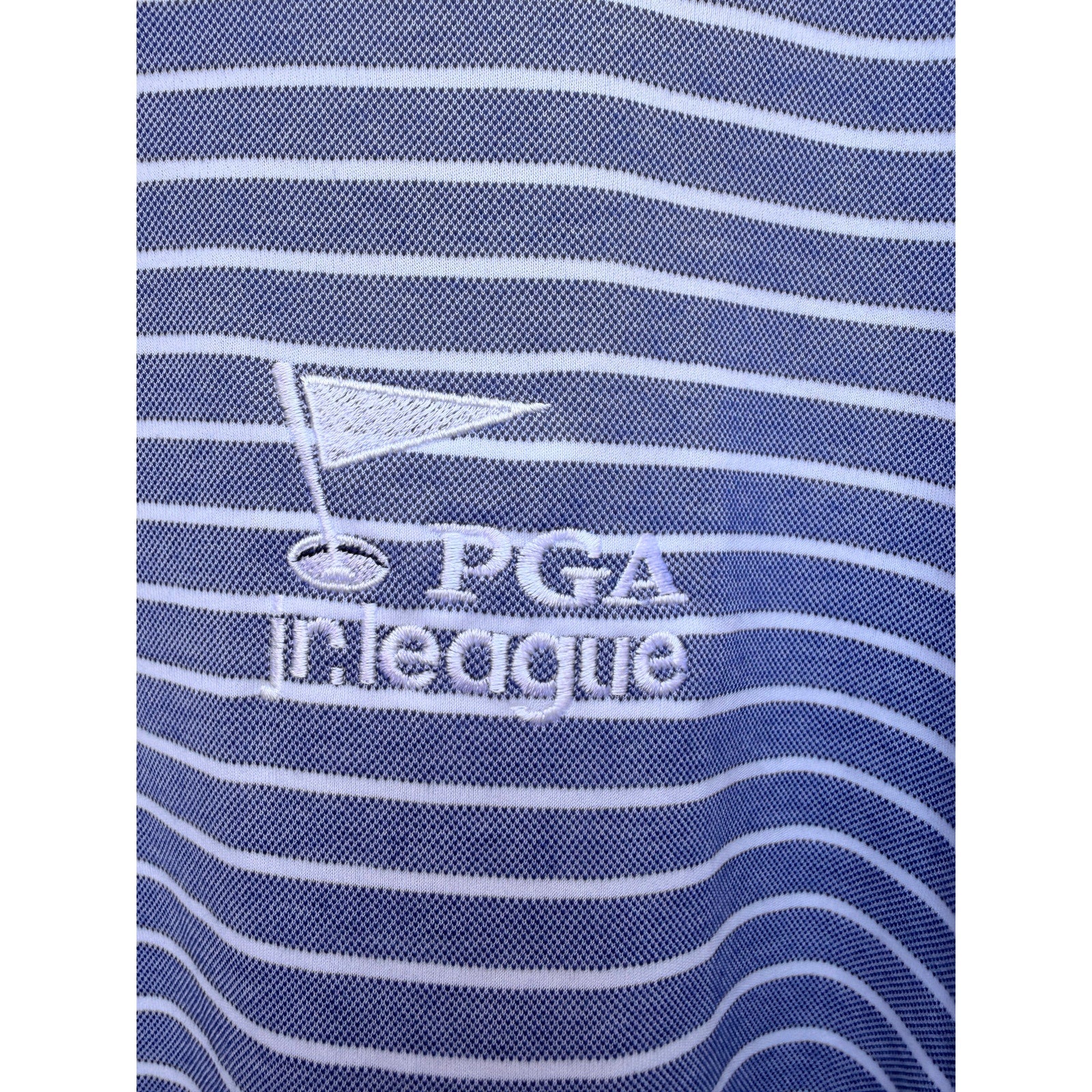 Polo Golf Ralph Lauren Striped Polo Shirt Mens XL Blue White PGA League NWT