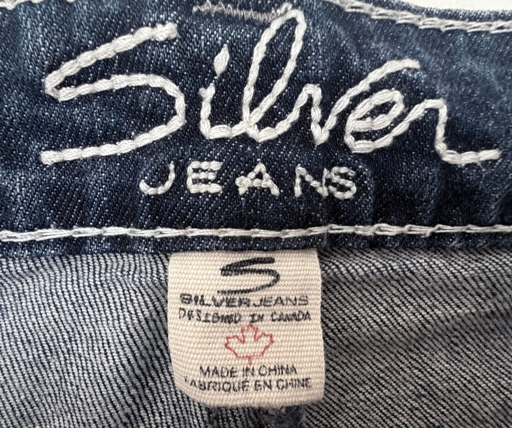 Silver Jeans Women's Blue Frances Short Shorts — brand label