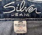 Silver Jeans Women's Blue Frances Short Shorts — brand label
