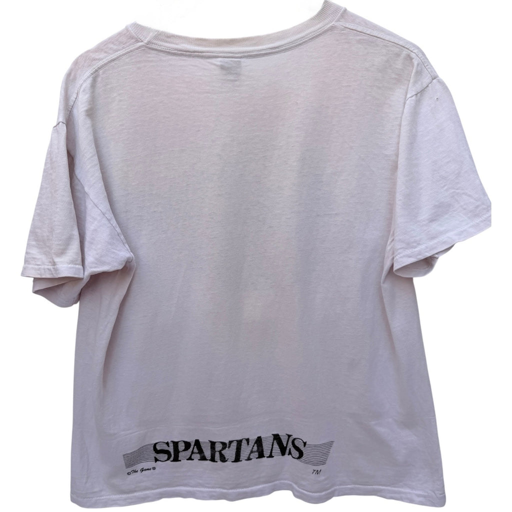 Michigan State Spartans T Shirt Mens Large White Graphic College NCAA The Game