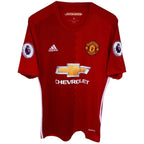 adidas Men's Red Manchester United Crewneck Soccer Jersey — front view