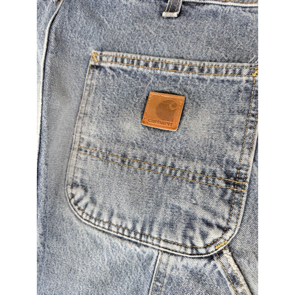 Carhartt B13 DPS Original Dungaree Carpenter Jeans Mens 34x32 Light Wash Denim
