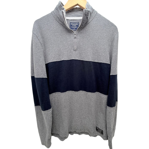 Abercrombie & Fitch Men's Gray Sweatshirt — front view