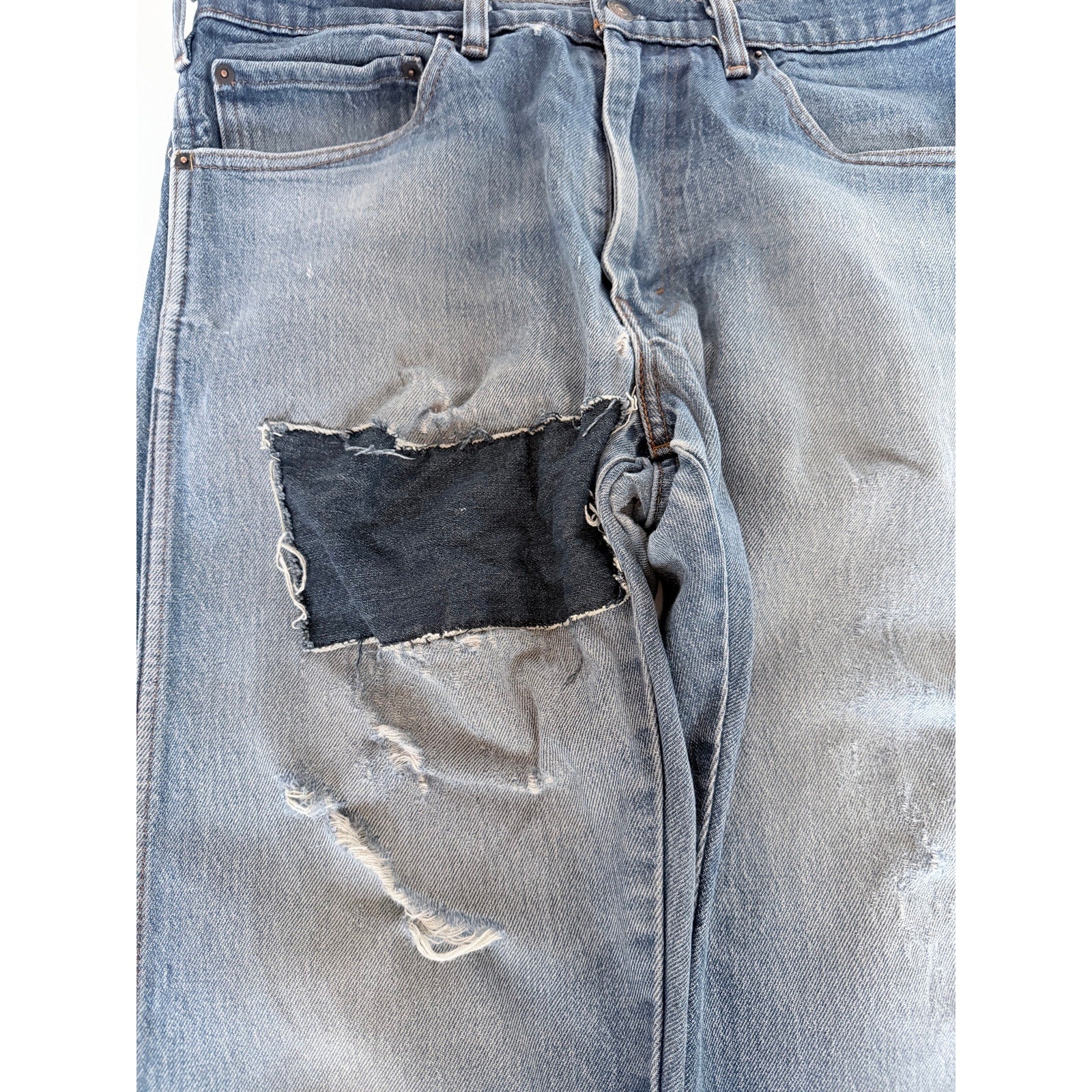 Levi Strauss 550 Jeans Mens 35x32 Blue Denim Relaxed Fit Classic Pants
