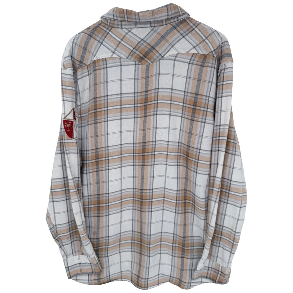 NFL San Francisco 49ers Flannel Shirt Mens XL Plaid Darius Rucker Button Up