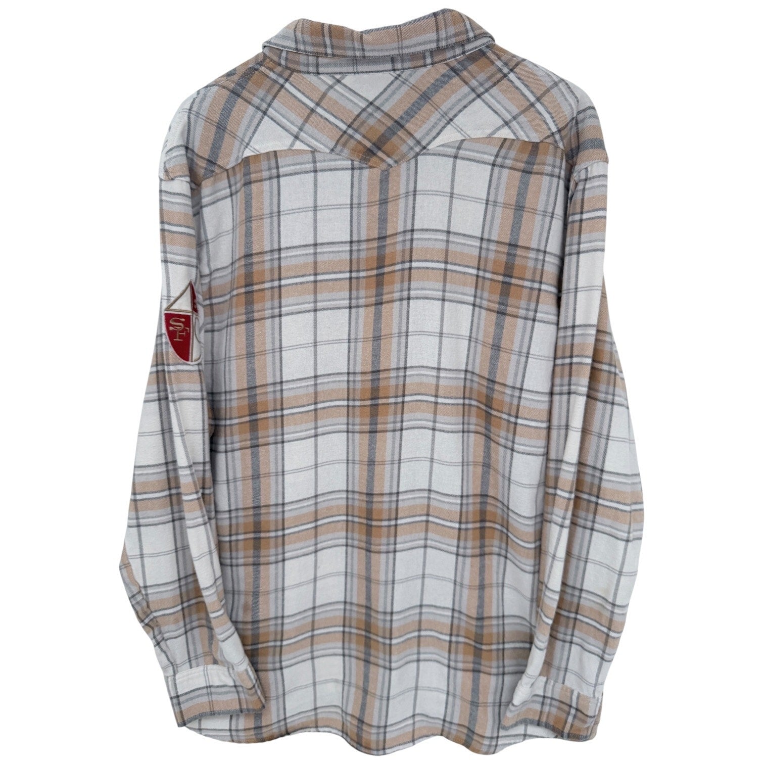 NFL San Francisco 49ers Flannel Shirt Mens XL Plaid Darius Rucker Button Up
