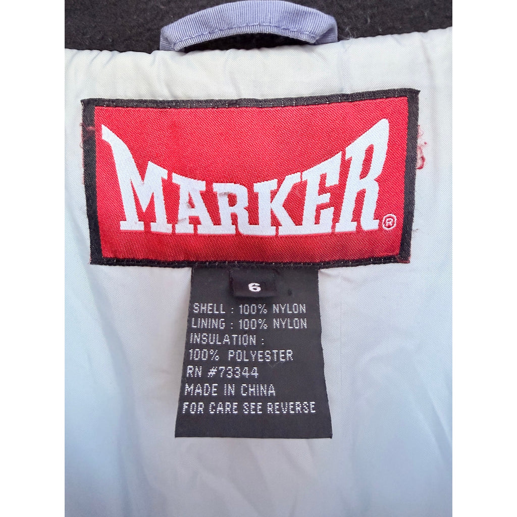 Marker Ski Jacket Women's Size 6 Purple Insulated Winter Snow Coat