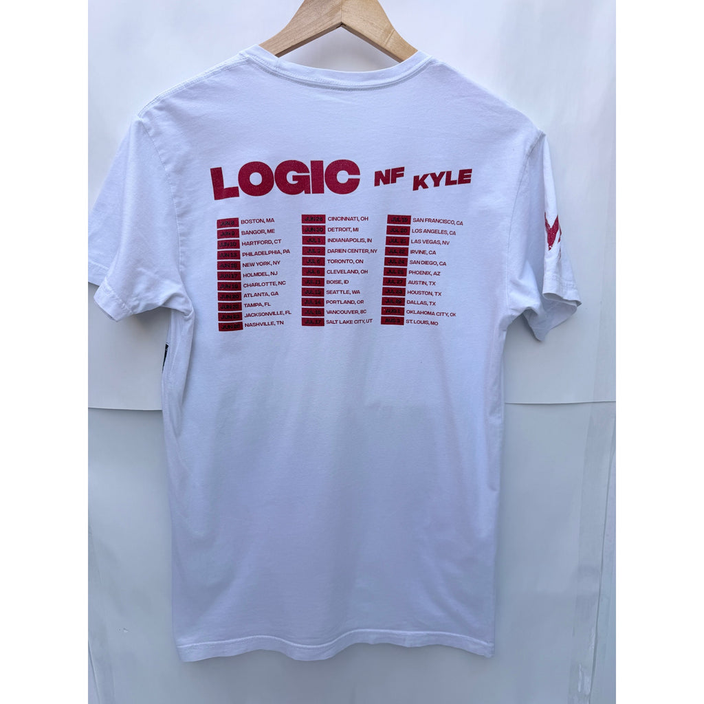 Logic Bobby Tarantino Vs Everybody Tour T Shirt Mens Medium White Graphic Tee