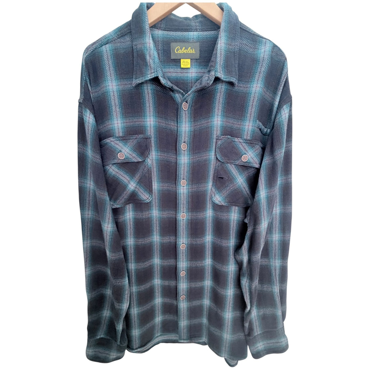 Cabela's Men's Gray Button-Up — front view