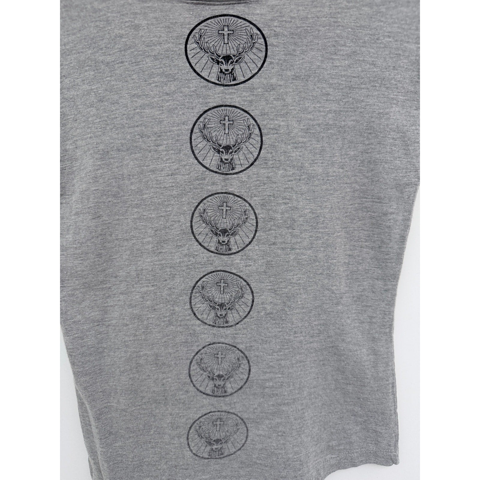 Jagermeister Graphic T Shirt Womens M L Gray Embroidered Logo Tee