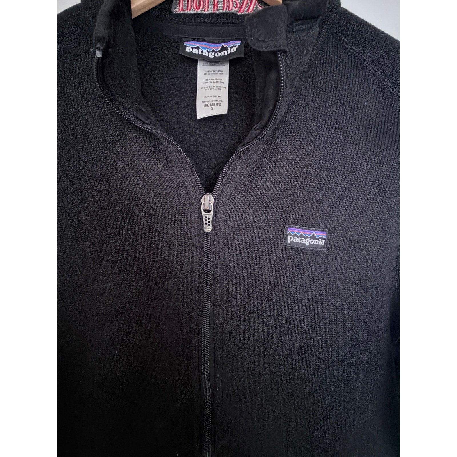 Patagonia Womens Small Black Zip Performance Fleece Jacket Lightweight Outdoor