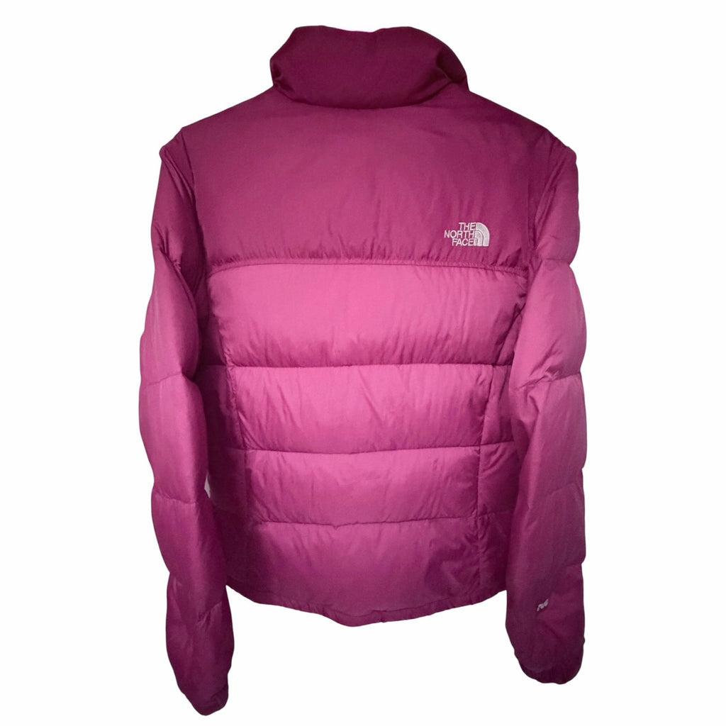 The North Face Women's Nuptse 700 Down Puffer Jacket Burgundy Large