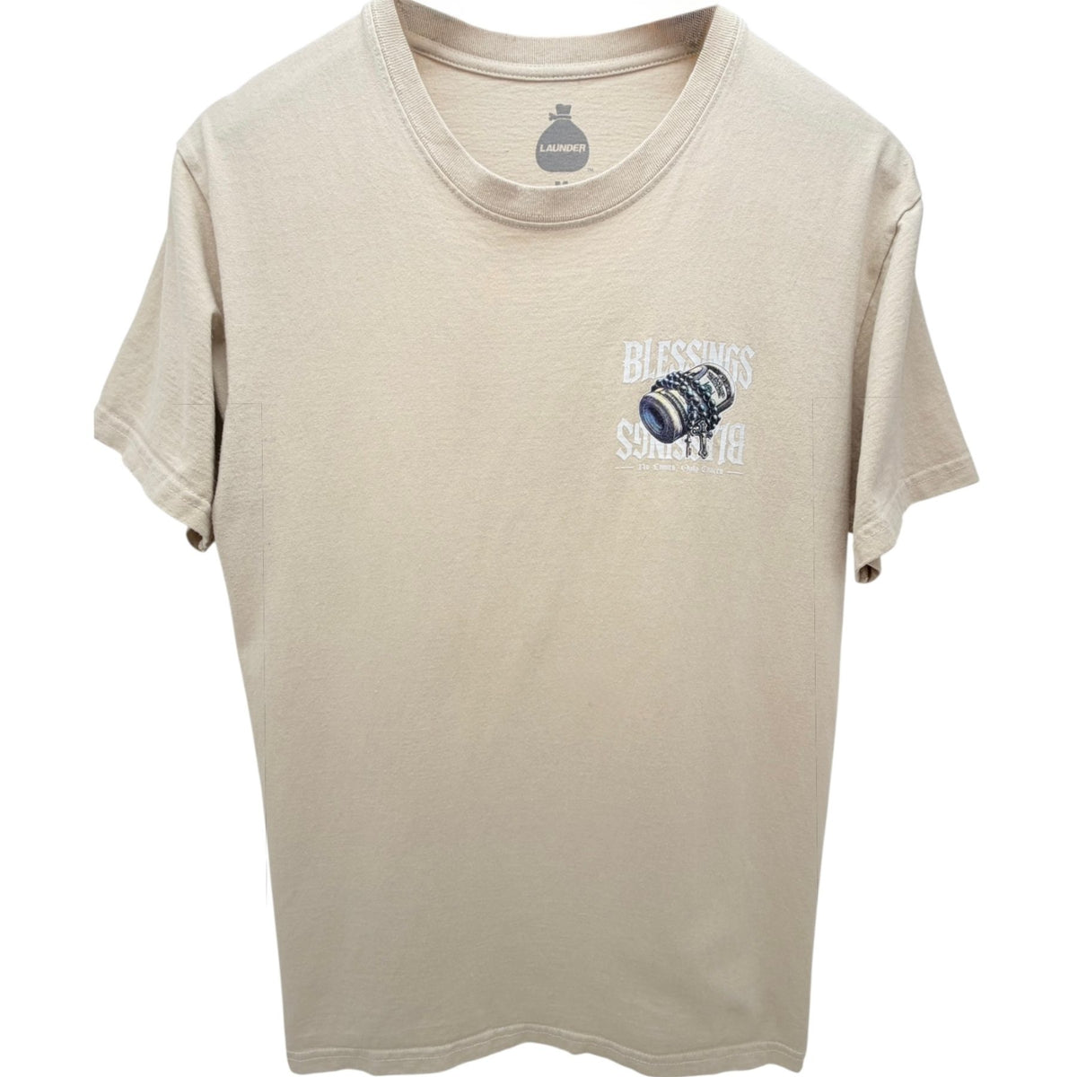 Launder Men's Beige T-Shirt — front view