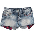 Miss Me Denim Shorts Womens 30 Distressed Sequin Cut Off Jean Shorts