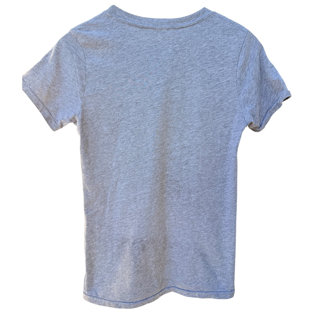 Kansas Jayhawks KU Mascot T Shirt Womens Medium Gray NCAA College Tee