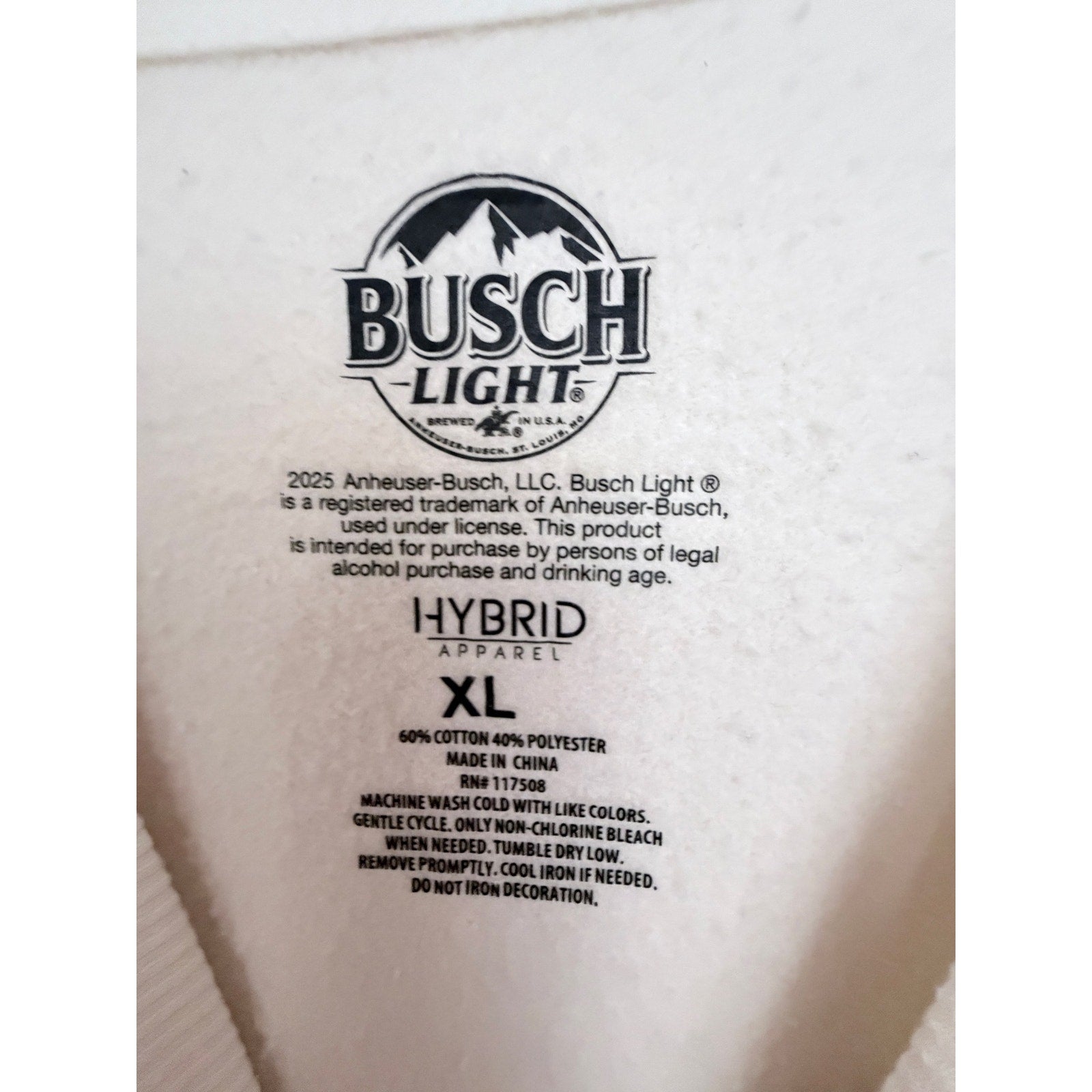 Busch Light Racing Crewneck Mens XL