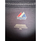 Majestic New York Yankees T Shirt Mens 2XL Blue MLB Graphic Logo additional view 2