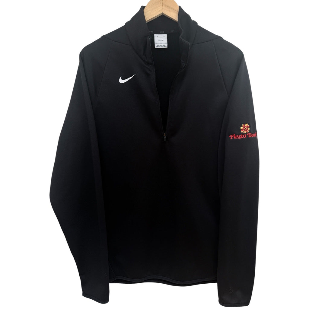 Nike Dri Fit Pullover Mens Medium Black Quarter Zip Fiesta Bowl Athletic Top