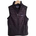 Patagonia Nano Puff Vest Womens S Black Full Zip Lightweight Insulated Outdoor