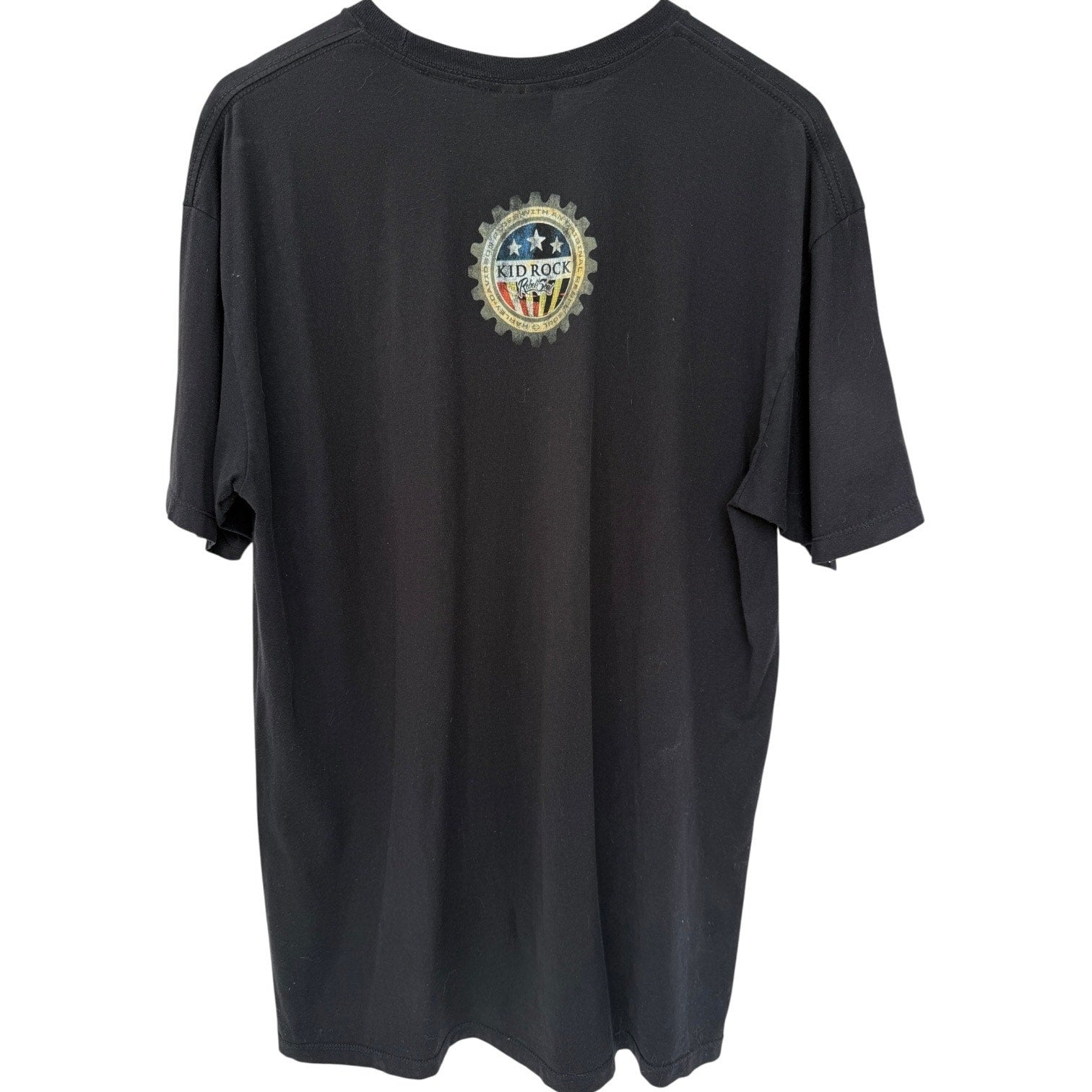 Harley Davidson Kid Rock Rebel Soul T Shirt Mens XL Black Graphic Tee