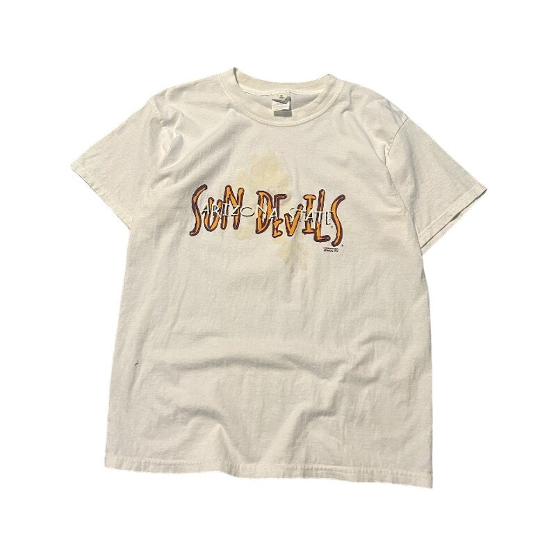 Vintage 1999 Arizona State Sun Devils T-Shirt Large White ASU Graphic Tee