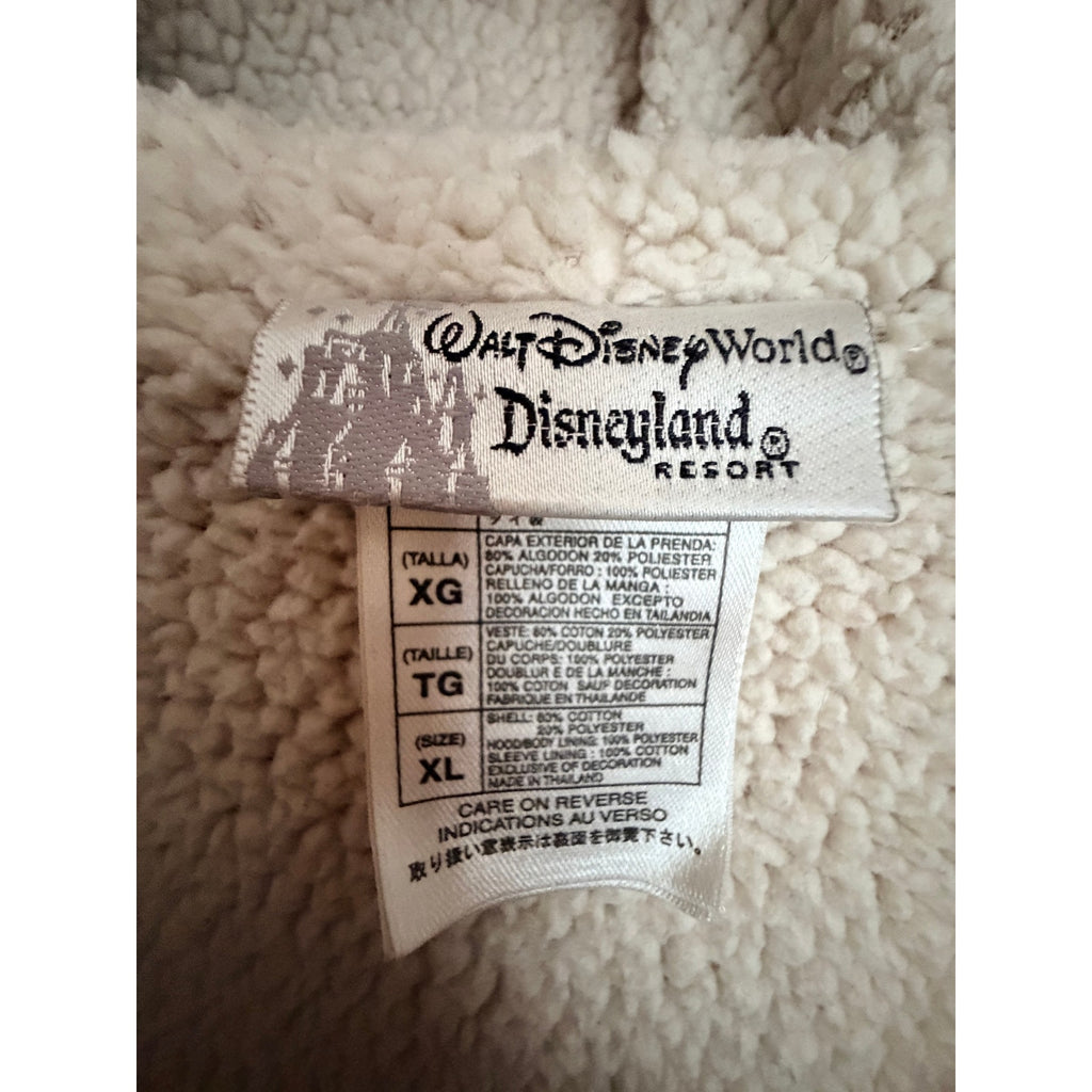 Disneyland Mickey Mouse Sherpa Hoodie Womens XL