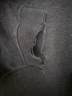 Nike Men's Gray Full-Zip Fleece Oversized Hoodie — condition detail