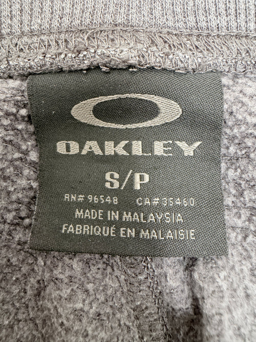 2000s Oakley Fleece Jogger Sweatpants Men's Small Gray Athletic Logo - Image 2